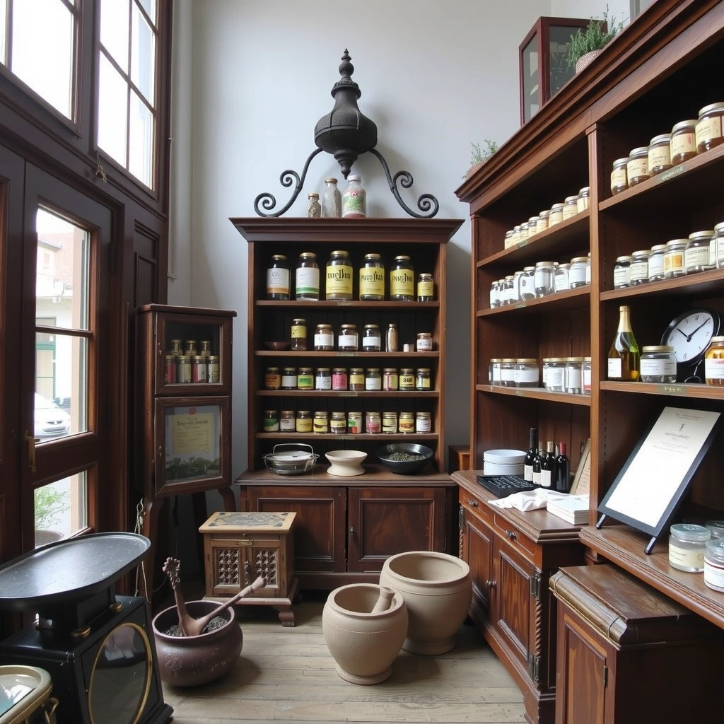 Historic pharmacy building in Opava Czech Republic where Vital Naturals was founded